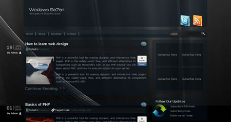 Windows 7 WordPress Theme