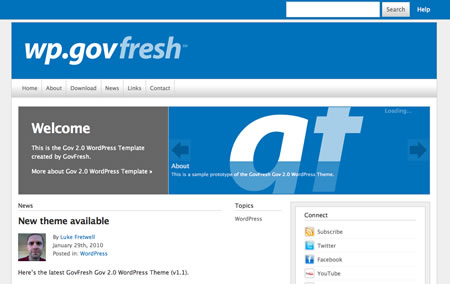 Free Gov 2.0 WordPress Theme