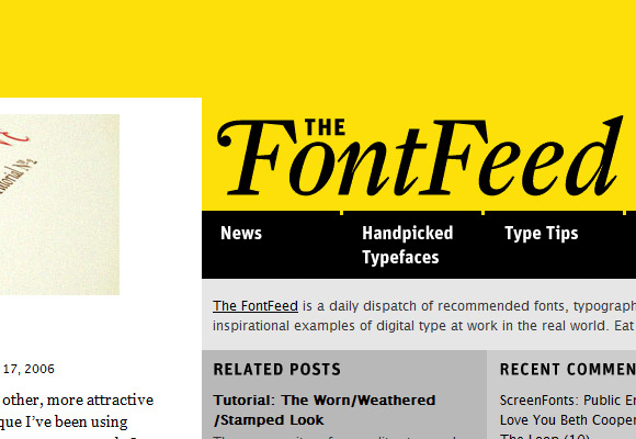font feed font feed